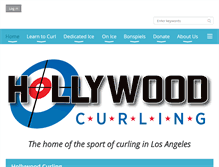 Tablet Screenshot of hollywoodcurling.org